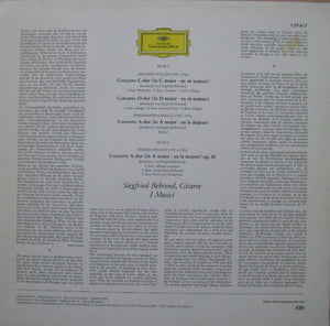 Siegfried Behrend, Antonio Vivaldi, Ferdinando Carulli, Mauro Giuliani (2) : Altitalienische Gitarrenkonzerte (LP)