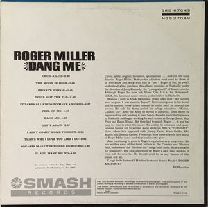 Roger Miller : Dang Me (LP, Album, Mono, RP)