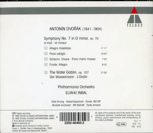 Antonín Dvořák, Philharmonia Orchestra, Eliahu Inbal : Dvorak Symphony No. 7 (CD)