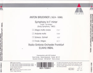 Bruckner* - Radio-Sinfonie-Orchester Frankfurt, Eliahu Inbal : Symphony In F Minor (CD)