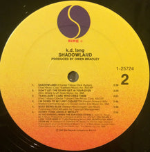Load image into Gallery viewer, k.d. lang : Shadowland (The Owen Bradley Sessions) (LP, Album, Spe)
