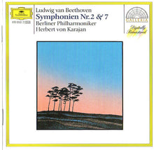 Load image into Gallery viewer, Ludwig van Beethoven / Berlin Philharmonic Orchestra* / Herbert von Karajan : Symphonies Nos. 2 &amp; 7 (CD, Comp, RM, PDO)
