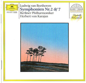 Ludwig van Beethoven / Berlin Philharmonic Orchestra* / Herbert von Karajan : Symphonies Nos. 2 & 7 (CD, Comp, RM, PDO)