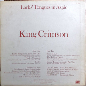 King Crimson : Larks' Tongues In Aspic (LP, Album, PR )