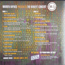 Load image into Gallery viewer, Various : Warren Haynes Presents: The Benefit Concert Volume 3 (2xCD, Advance, Album, Promo)
