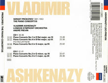 Charger l&#39;image dans la galerie, Vladimir Ashkenazy - Prokofiev* : Piano Concertos (2xCD, Album, RE, RM)
