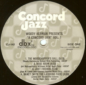 Woody Herman : Presents A Concord Jam Volume 1 (LP)