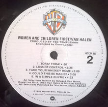 Load image into Gallery viewer, Van Halen : Women And Children First (LP, Album, Jac)
