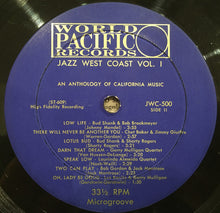 Laden Sie das Bild in den Galerie-Viewer, Various : Jazz West Coast  Vol. 1 (LP, Comp, Mono, RE)

