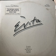 Laden Sie das Bild in den Galerie-Viewer, Andrew Lloyd Webber And Tim Rice : Evita (2xLP, Album, Promo, Spe)
