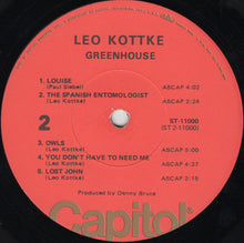 Laden Sie das Bild in den Galerie-Viewer, Leo Kottke : Greenhouse (LP, Album, RP, Los)
