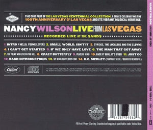 Nancy Wilson : Live From Las Vegas (CD)