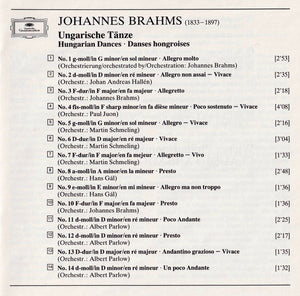 Johannes Brahms - Wiener Philharmoniker, Claudio Abbado : 21 Ungarische Tänze - Hungarian Dances - Danses Hongroises (CD, Album, RE)