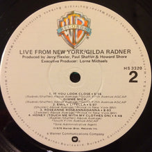 Load image into Gallery viewer, Gilda Radner : Live From New York (LP, Album, Win)
