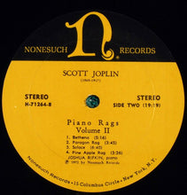 Laden Sie das Bild in den Galerie-Viewer, Scott Joplin - Joshua Rifkin : Piano Rags, Volume II (LP, Album)
