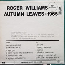 Load image into Gallery viewer, Roger Williams (2) : Autumn Leaves - 1965 (LP, Album)
