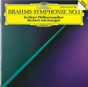 Brahms*, Berliner Philharmoniker, Herbert von Karajan : Symphonie No. 1 (CD, Album)