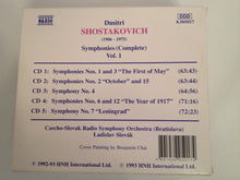 Charger l&#39;image dans la galerie, Dmitri Shostakovich : Symphonies (Complete) Vol.1 (5xCD)
