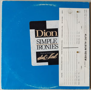 Dion (3) : Velvet & Steel (12", Single, Promo)