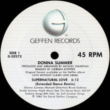 Charger l'image dans la galerie, Donna Summer : Supernatural Love B/W Face The Music (12", Maxi)
