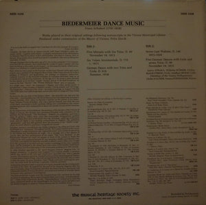 Franz Schubert : Biedermeier Dance Music (LP)