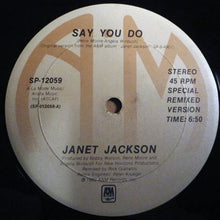 Load image into Gallery viewer, Janet Jackson : Say You Do (12")
