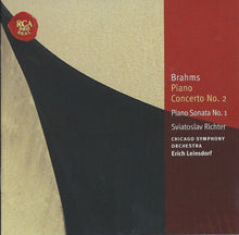 Laden Sie das Bild in den Galerie-Viewer, Brahms* - Sviatoslav Richter, Chicago Symphony Orchestra, Erich Leinsdorf : Piano Concerto No. 2 / Piano Sonata No. 1 (CD, Comp, RM)
