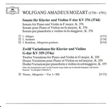 Load image into Gallery viewer, Mozart*, Itzhak Perlman, Daniel Barenboim : Sonaten Für Klavier Und Violine = Sonatas For Piano And Violin KV 376 &amp; KV 377 • 12 Variationen KV 359 • 6 Variationen KV 360 (CD)
