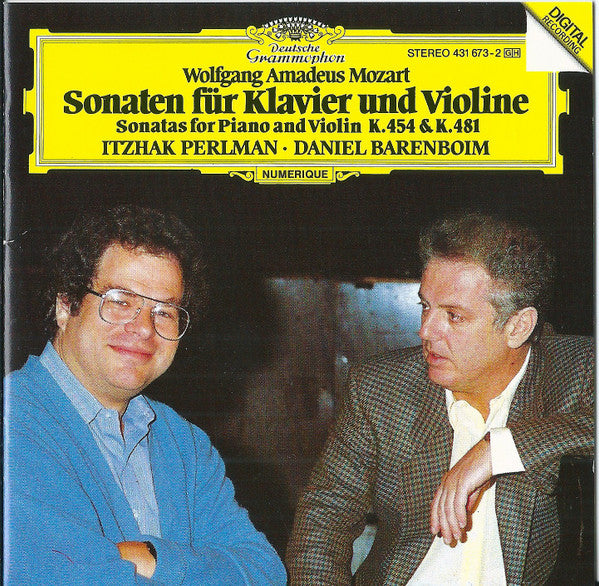 Mozart*, Itzhak Perlman ∙ Daniel Barenboim : Sonaten Für Klavier Und Violine (Sonatas For Piano And Violin K.454 & K.481) (CD)