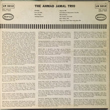 Laden Sie das Bild in den Galerie-Viewer, The Ahmad Jamal Trio* : The Ahmad Jamal Trio (LP, Album, Mono, Hol)
