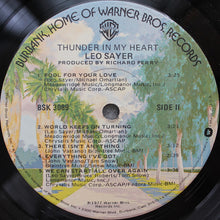 Laden Sie das Bild in den Galerie-Viewer, Leo Sayer : Thunder In My Heart (LP, Album, Jac)
