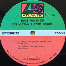 Charger l&#39;image dans la galerie, Les McCann &amp; Eddie Harris : Swiss Movement (LP, Album, MO )
