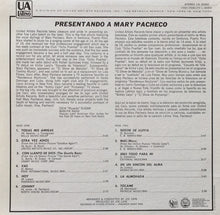 Laden Sie das Bild in den Galerie-Viewer, Mary Pacheco : Presentando A Mary Pacheco (LP, Album, Mono)
