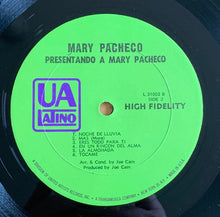 Laden Sie das Bild in den Galerie-Viewer, Mary Pacheco : Presentando A Mary Pacheco (LP, Album, Mono)
