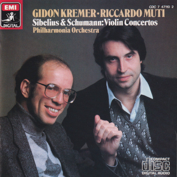 Gidon Kremer, Riccardo Muti, Philharmonia Orchestra / Sibelius* & Schumann* : Violin Concertos (CD, Album)