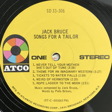 Charger l'image dans la galerie, Jack Bruce : Songs For A Tailor (LP, Album, PR )
