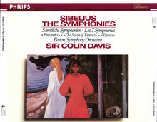 Laden Sie das Bild in den Galerie-Viewer, Sibelius*, Boston Symphony Orchestra, Sir Colin Davis : The 7 Symphonies = Sämtliche Symphonien = Les 7 Symphonies, «Finlandia», «The Swan Of Tuonela», «Tapiola» (4xCD, Comp, RE, RM + Box, RE)
