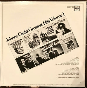 Johnny Cash : Johnny Cash's Greatest Hits Volume 1 (LP, Comp, RE, Ter)
