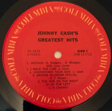 Load image into Gallery viewer, Johnny Cash : Johnny Cash&#39;s Greatest Hits Volume 1 (LP, Comp, RE, Ter)
