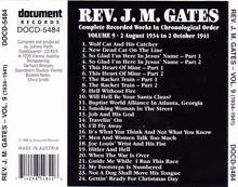 Laden Sie das Bild in den Galerie-Viewer, Rev. J. M. Gates : Complete Recorded Works In Chronological Order Volume 9 (August 1934 To October 1941) (CD, Comp)
