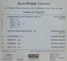 Load image into Gallery viewer, Jean-Pierre Leguay, Vierne*, Gigout* : Vierne et Gigout  (CD)

