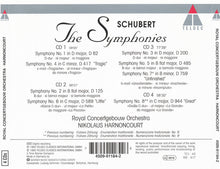 Charger l&#39;image dans la galerie, Schubert*, Royal Concertgebouw Orchestra*, Nikolaus Harnoncourt : The Symphonies (4xCD + Box, Sli)
