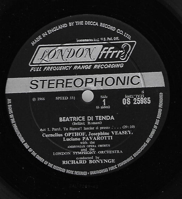 Buy Bellini* Joan Sutherland, Josephine Veasey, Luciano Pavarotti