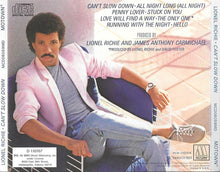 Load image into Gallery viewer, Lionel Richie : Can&#39;t Slow Down (CD, Album, Club, RE)
