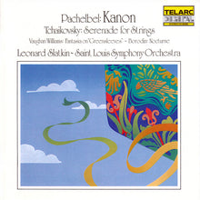 Laden Sie das Bild in den Galerie-Viewer, Pachelbel*, Tchaikovsky*, Vaughan Williams*, Borodin*, Leonard Slatkin, Saint Louis Symphony Orchestra : Kanon • Serenade • Fantasia On Greensleeves • Nocturne (CD, Album)
