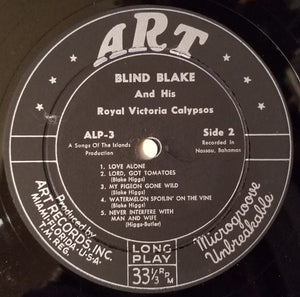 Blind Blake And His Royal Victoria Calypsos* : A Group Of Bahamian Songs (LP, Album, Mono, Lam)