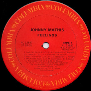 Johnny Mathis : Feelings (LP, Album, Ter)