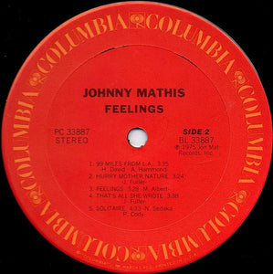 Johnny Mathis : Feelings (LP, Album, Ter)