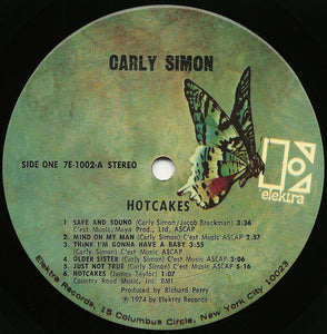 Carly Simon : Hotcakes (LP, Album, San)