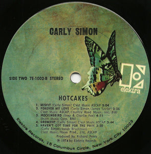 Carly Simon : Hotcakes (LP, Album, San)